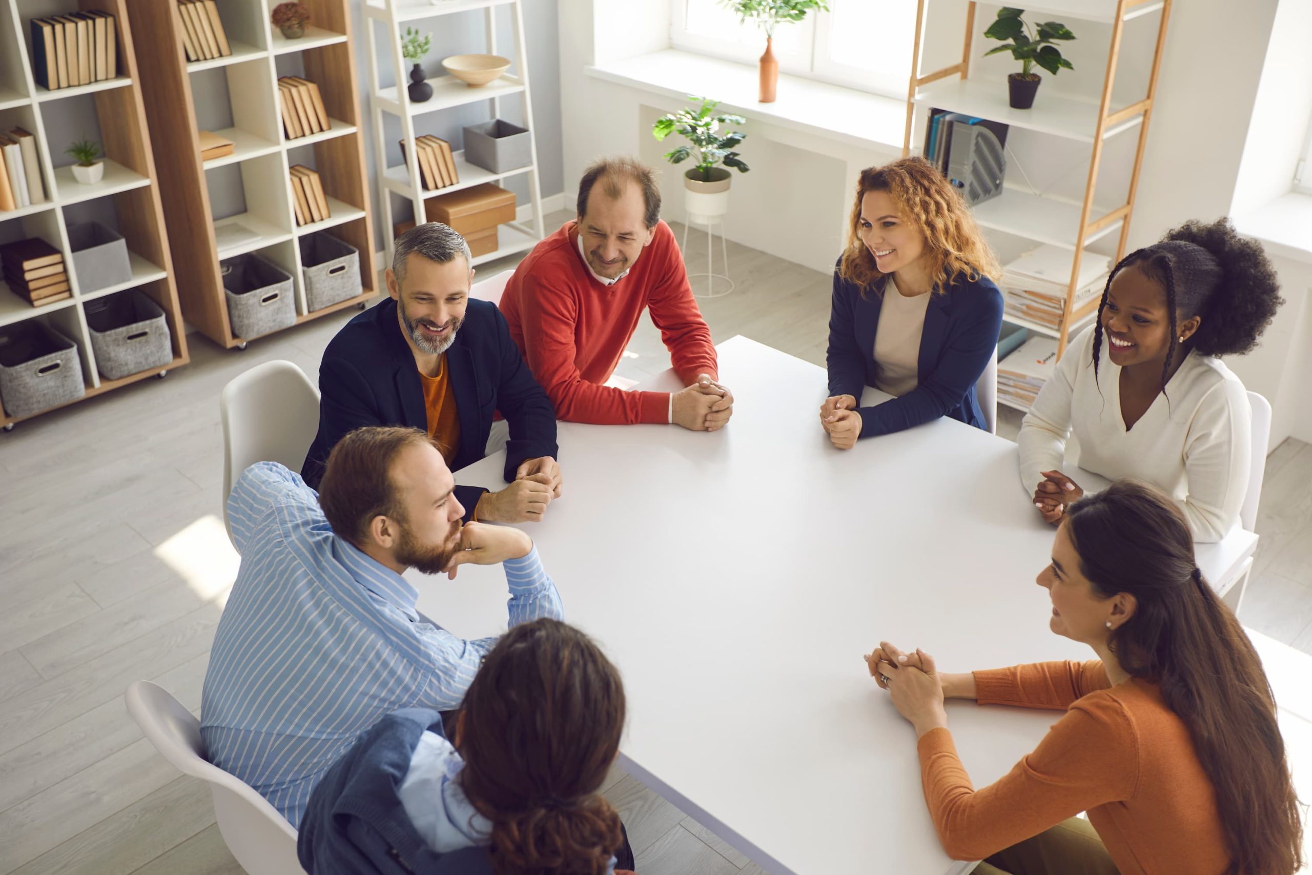 People participating in a research project.